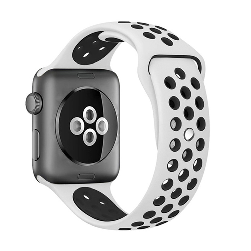 Dây Đeo Silicone 38 42 40mm 44mm 41mm 45mm Dành Cho iwatch 34567 SE