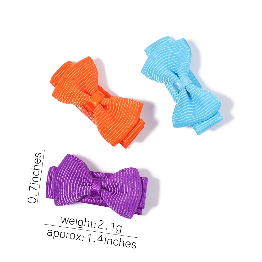 KidsBows Set 5 / 10 Kẹp Tóc Nơ Nhiều Màu Sắc Dễ Thương Cho Bé Gái 1.4 ''