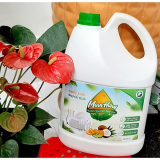 Nước rửa chén sinh học minh hồng từ 100% vỏ rau, củ 4.2 lít