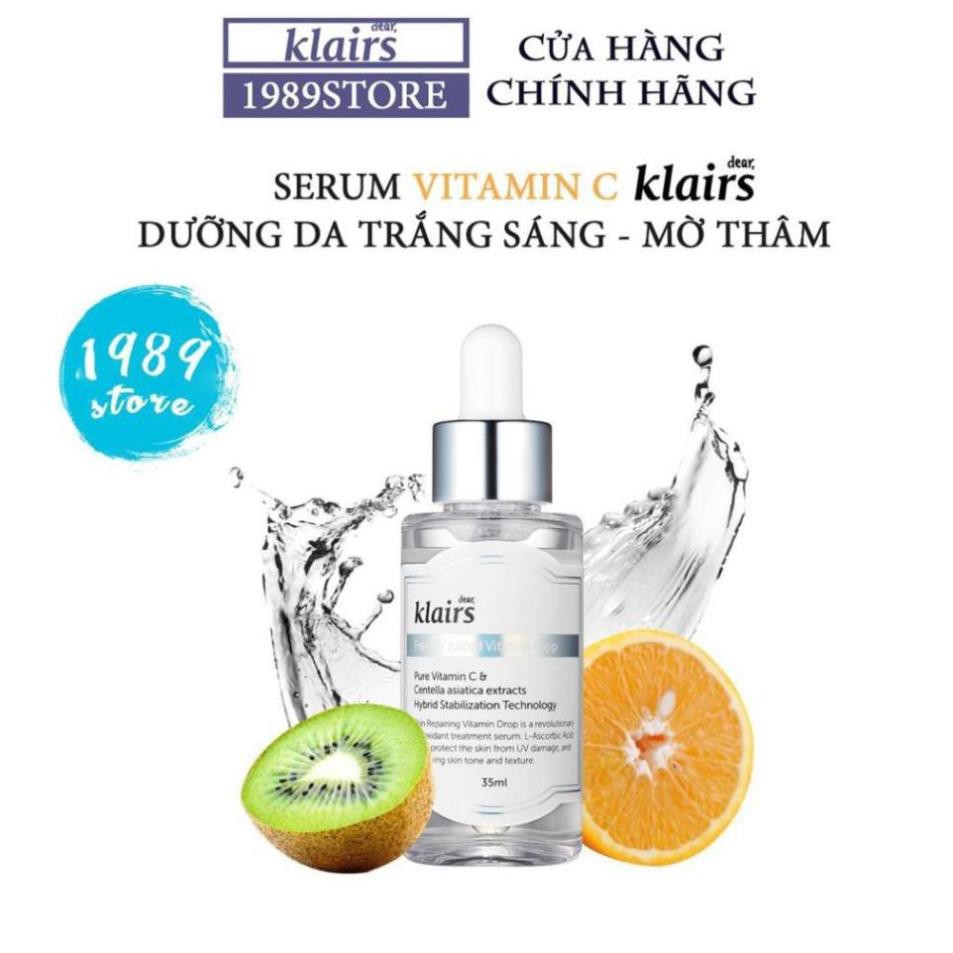 Serum Vitamin C Dưỡng Da Trắng Sáng - Mờ Thâm Dear Klairs Freshly Juiced Vitamin Drop - 1989Store Phân Phối Chính Hãng