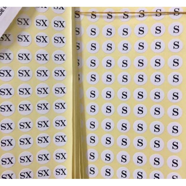 Tem dán size_Sticker dán size mac_Nhãn Size quần áo (Có sẵn) | Shopee ...