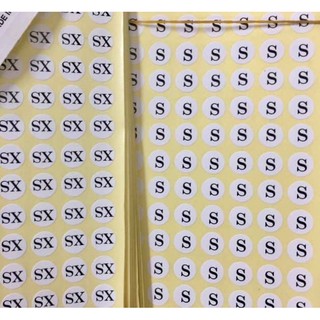 Tem dán size_Sticker dán size mac_Nhãn Size quần áo (Có sẵn)
