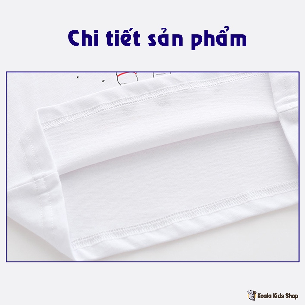 Áo thun dài tay bé trai WELLKIDS Áo phông thu đông họa tiết đáng yêu chất cotton trẻ em từ 2-7 tuổi