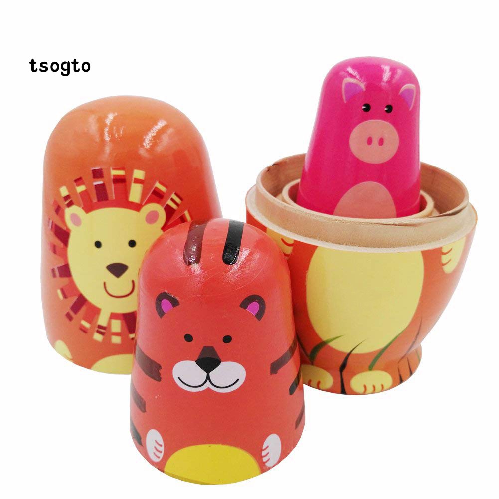 Bộ 5 Búp Bê Nga Matryoshka Bằng Gỗ