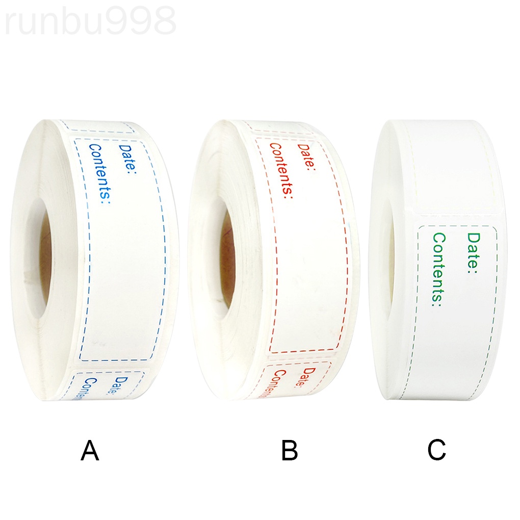 Cuộn 150 Nhãn Dán Ghi Ngày Tháng Dùng Để Bảo Quản Thực Phẩm