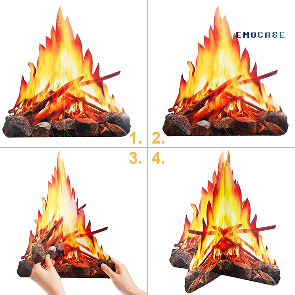 Mô Hình Lắp Ráp Ngọn Lửa Nhân Tạo 3D Trang Trí Nhà Cửa