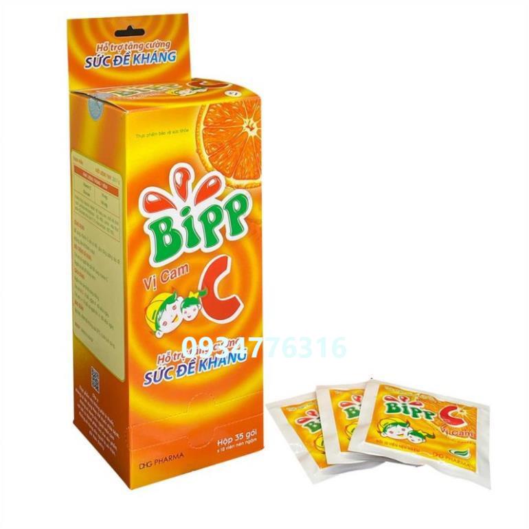 ✅ Kẹo ngậm Bipp C DHG Hộp 35 gói