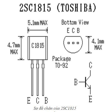 [10pcs] bóng bán dẫn 2SC1815 - transistor C1815