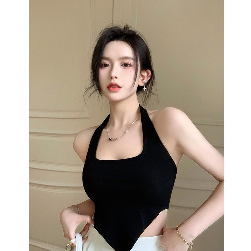 Áo Croptop YẾM CHOÀNG CỔ VẠT NHỌN Nữ Chất Thun, Áo Croptop Kiểu Hở Lưng Ôm Body Đẹp 2 Màu GOVA