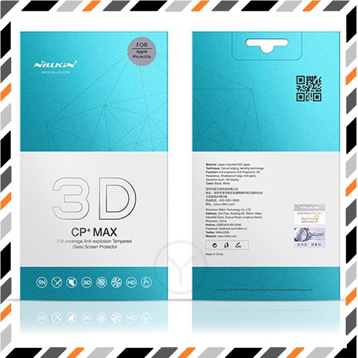 Cường lực iPhone Nillkin 3D CP+ MAX Full màn iPhone 6/7/8Plus, X/Xs/Xs Max, 11/11 Pro/11 Pro Max hàng chính hãng Nillkin