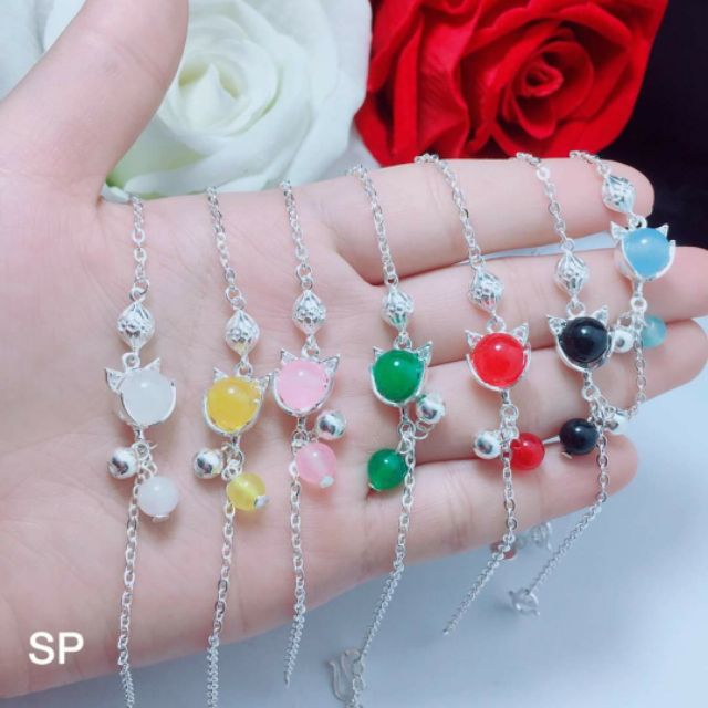 Lắc tay hồ ly bạc dáng mới kute