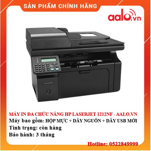 MÁY IN ĐA CHỨC NĂNG HP LASERJET 1212NF ĐÃ QUA SỬ DỤNG - AALO.VN