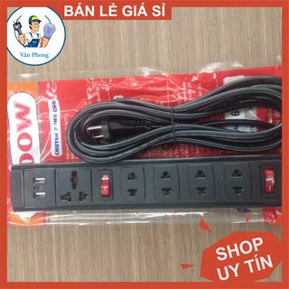 Ổ cắm điện 5 lỗ tích hợp 2 cổng usb sạc điện thoại