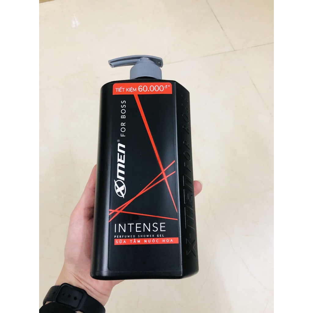 Sữa tắm nước hoa X-Men for Boss Intense 650g - Mùi hương trầm đầy nội lực