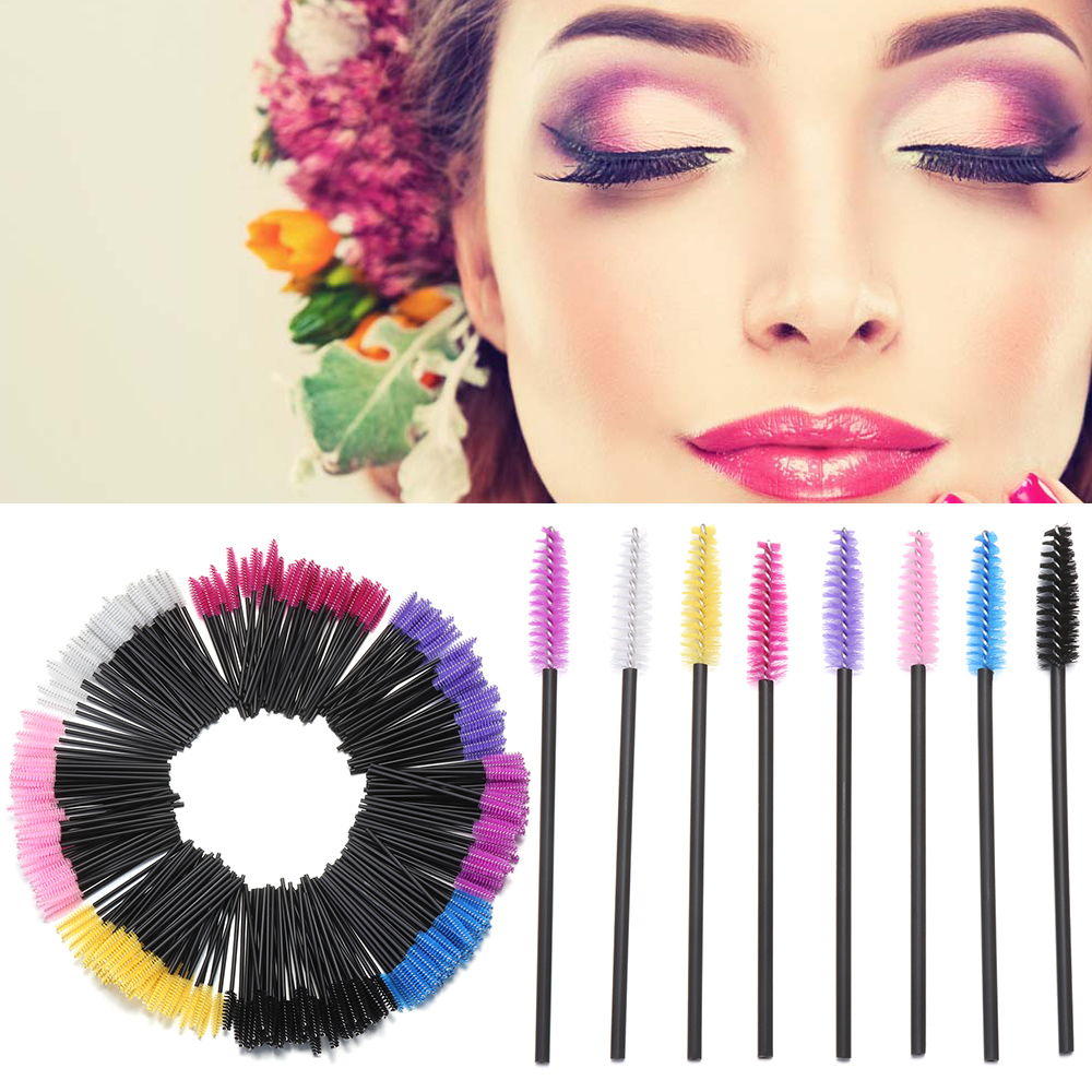 [Hàng mới về] Set 50 cọ chải lông mi/lông mày dùng 1 lần chuyên dụng cho trang điểm