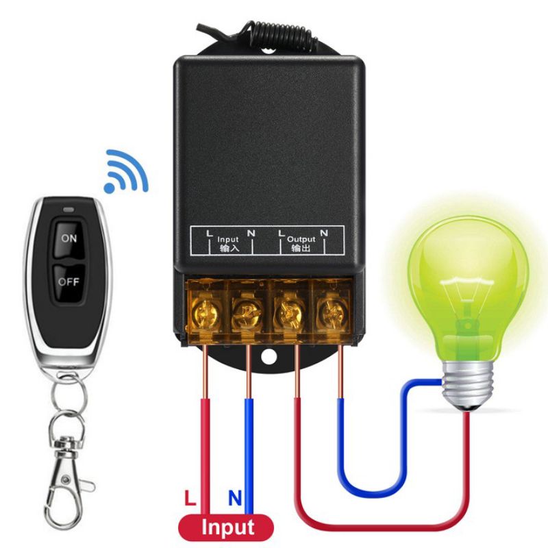 Công tắc điều khiển từ xa 100m 220V Rf tải 30A 3000W