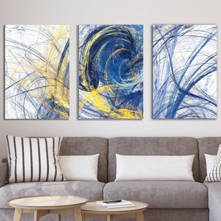 Bộ 3 Tranh canvas  PG0029 chủ đề nét vẽ trừu tượng KhungHinhPhamGia Tặng kèm đinh treo tranh chuyên dụng