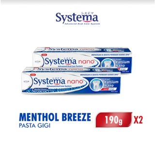 Image of Systema Nano Toothpaste Menthol Breeze 190g x2