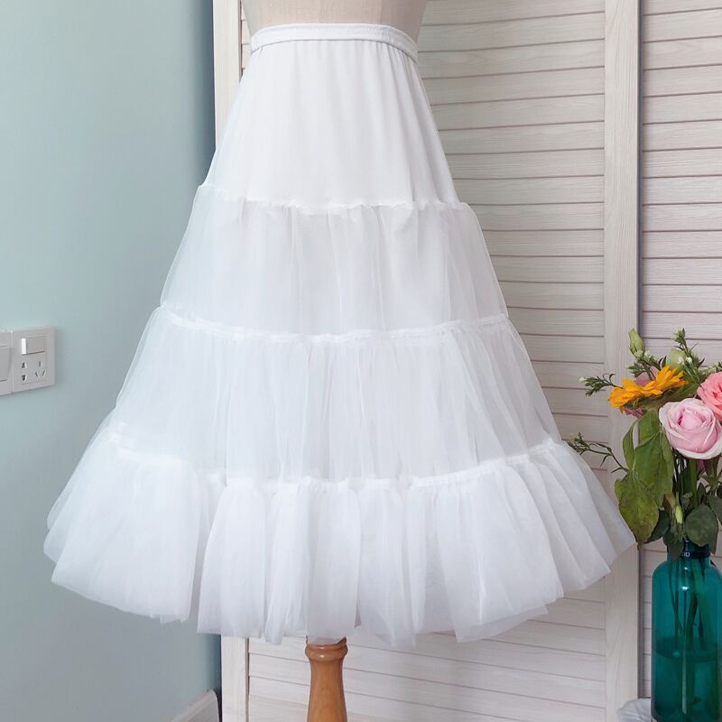 Sẵn -Tùng hỗ trợ váy khi mặc lolita có thể điều chỉnh độ dài