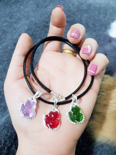 Dây da đeo cổ hồ ly (mẫu 1)