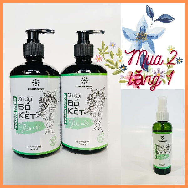Dầu gội bồ kết thảo mộc Dương Minh 100% thành phần organic giúp tóc giảm rụng chăm sóc tóc phục hồi tóc hư tổn