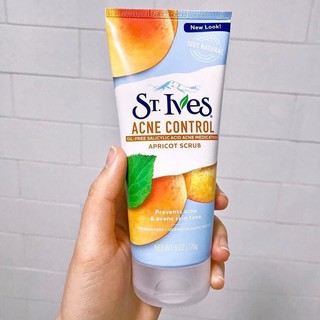 Kem Tẩy Tế Bào Chết Kiêm Mặt Nạ Stives Acne Control 170g (Hương mơ)