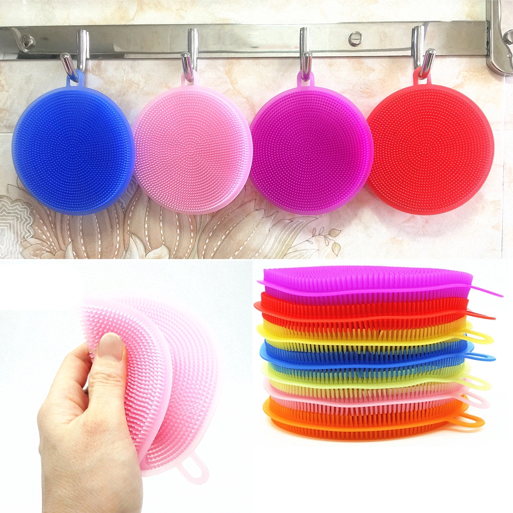 Miếng mút chất liệu silicon dùng cho rửa chén đa năng