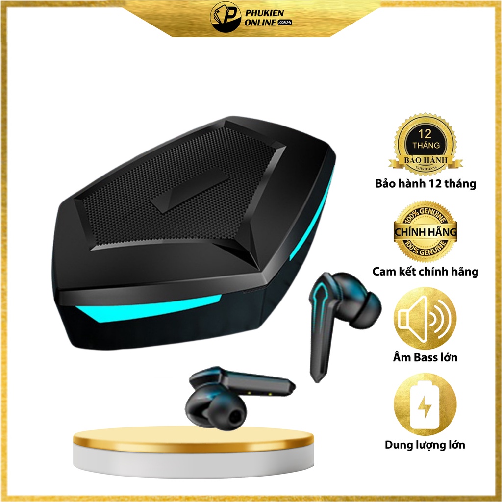 Tai Nghe Gaming Không Dây Bluetooth 5.2 FLOVEME - P30, Hỗ trợ đàm thoại độ trễ cực thấp khi chơi game - Bass mạnh mẽ
