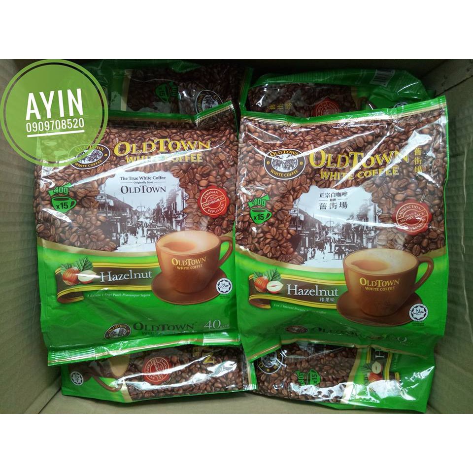 Cà phê trắng vị hạt dẻ OldTown White Coffee HAZELNUT Malaysia | BigBuy360 - bigbuy360.vn