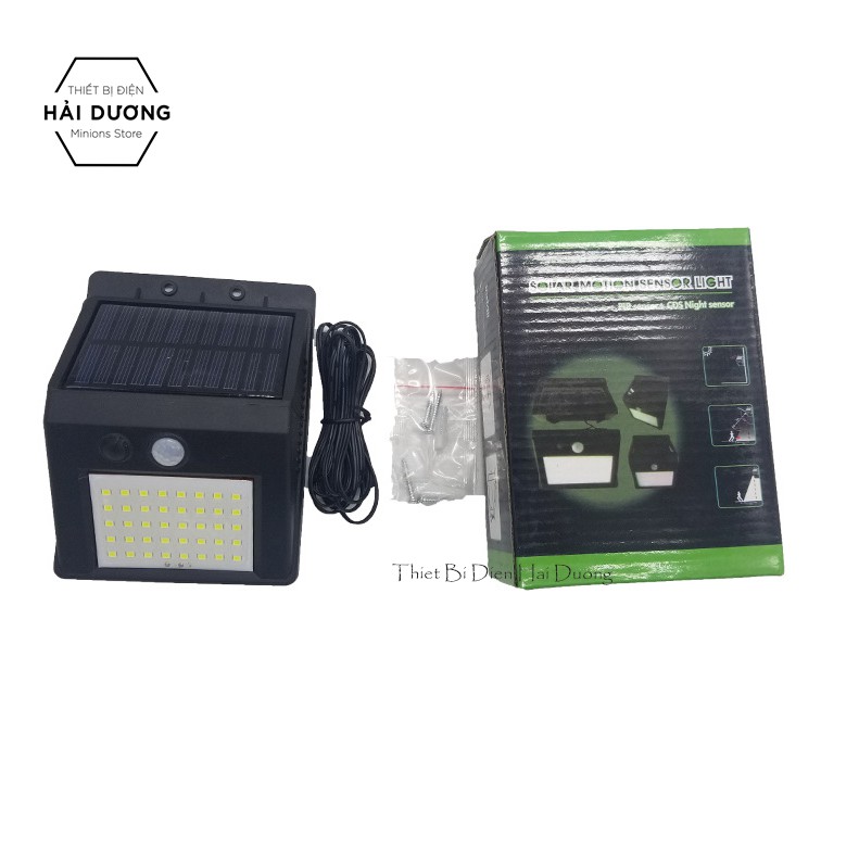 Combo 3-4 Đèn Pha Led Di Động Cảm Biến Năng Lượng Mặt Trời ( 30 mắt led ) Pin tách rời - cảm biến 3 chế độ