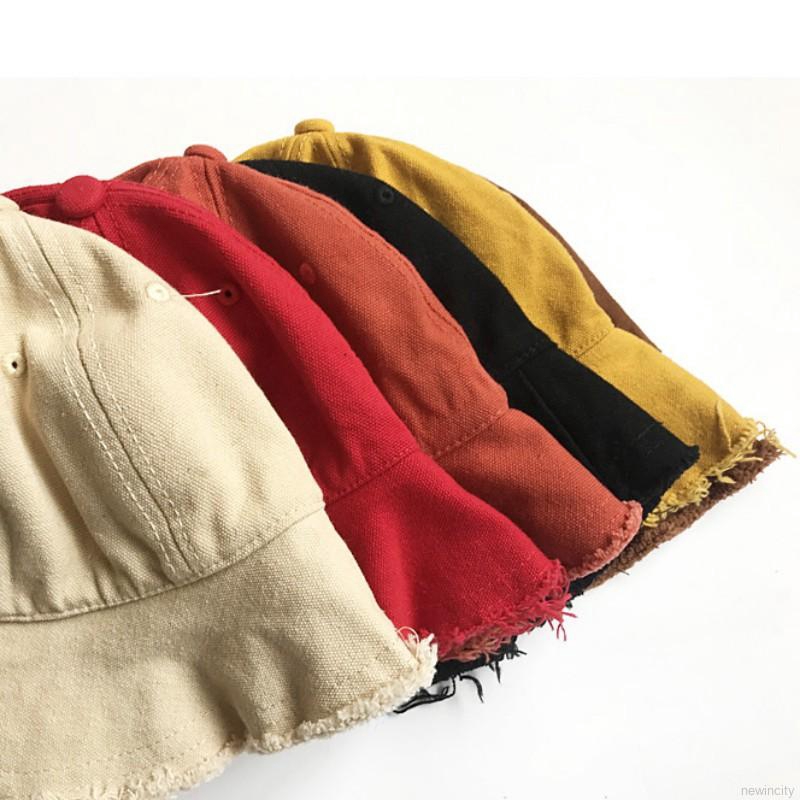 Mũ rộng vành chất liệu denim dễ thương xinh xắn cho bé trai và gái