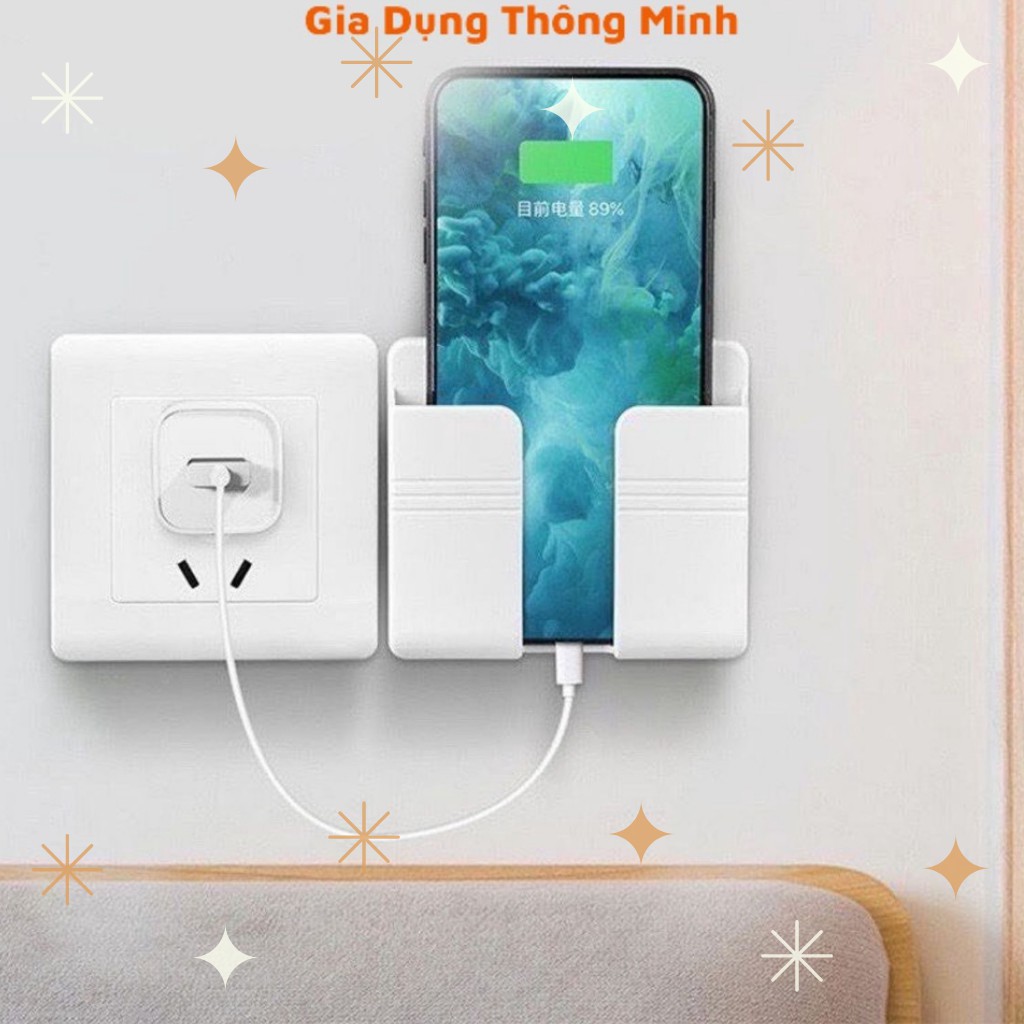 Kệ đựng điện thoại dán tường, remote, Sạc Điện Thoại Không Cần Khoan Tiện Lợi | BigBuy360 - bigbuy360.vn