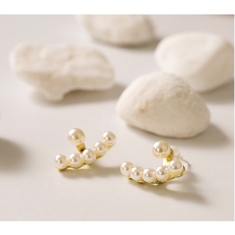 Bông Tai Vành Tai Nữ Đính Đá Mạ 925