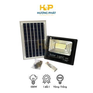 Đèn pha led năng lượng mặt trời 100w
