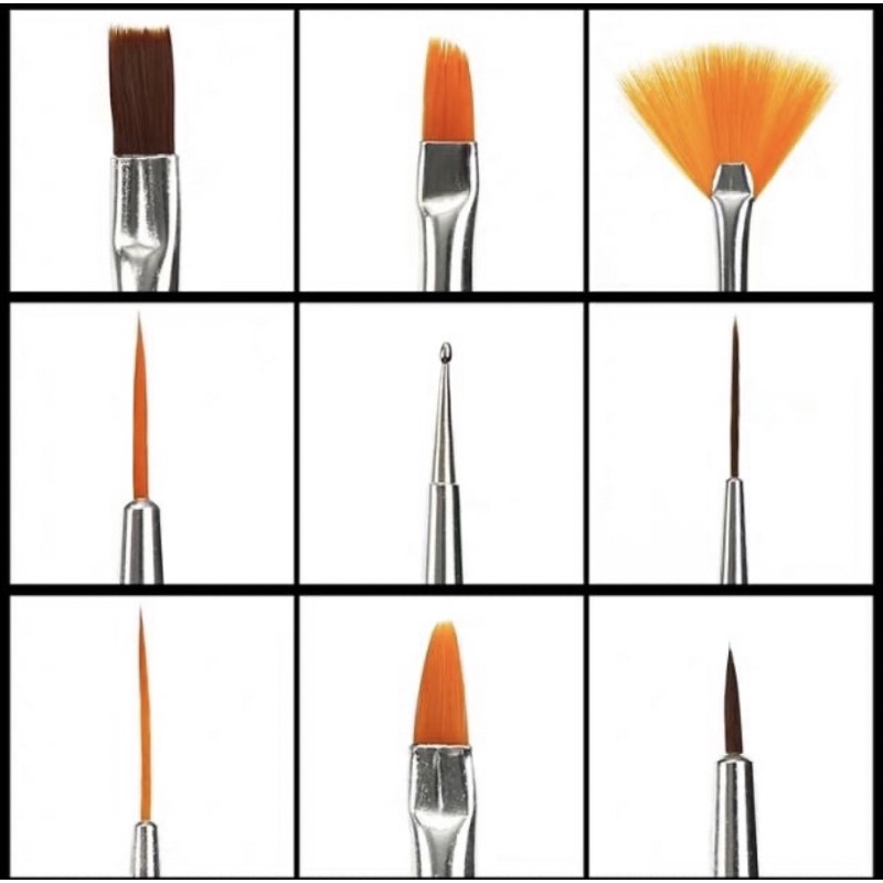 Cọ vẽ móng tay cọ vẽ nail các loại phụ kiện trang trí nail
