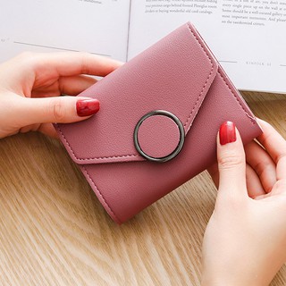 Ví nữ cầm tay mini chốt tròn