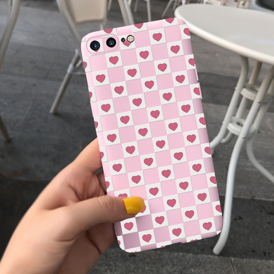 Ốp Điện Thoại TPU Dẻo Họa Tiết Trái Tim Dễ Thương Cho iPhone 7 Plus 8Plus iPhone7 8