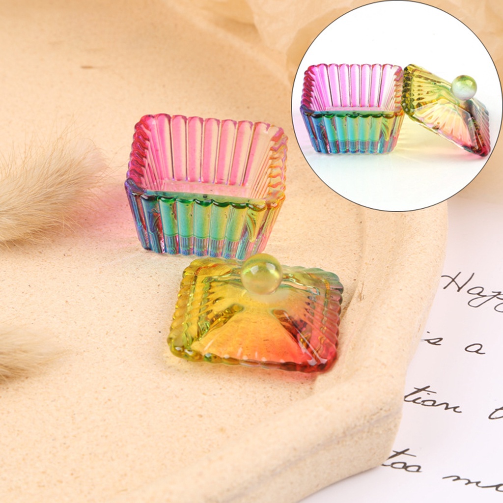 Cốc Pha Lê Acrylic Đựng Dung Dịch Nhúng Móng Nghệ Thuật Có Nắp Chống Bụi Nhiều Màu Sắc