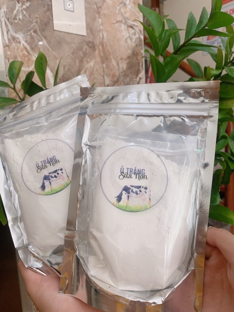 1kg ủ trắng sữa non dạng bột kích trắng thơm mịn handmade