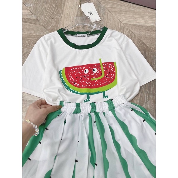 SET ÁO DƯA HẤU KÈM SHORT