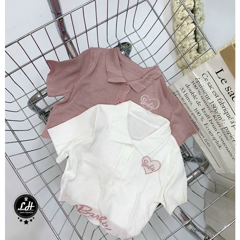 Áo croptop nữ chất len Quãng Châu freesize siêu mịn, cực mát, có cổ hình trái tim MsAC075