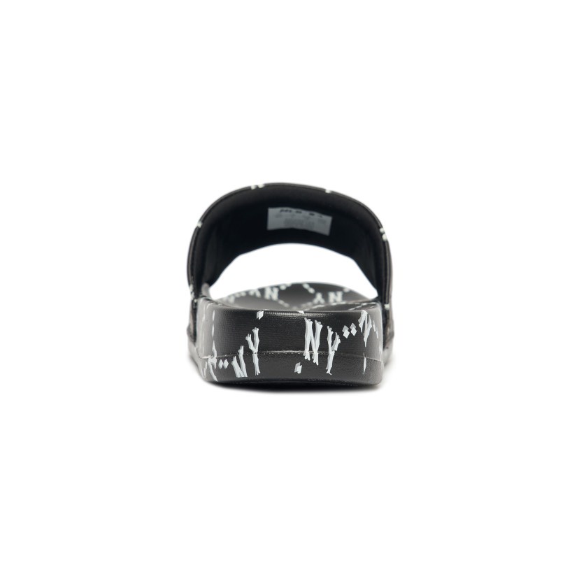 Dép MLB Mound Dia Monogram CHÍNH HÃNG MLB Mound Dia Monogram New York Yankees Black Slide - Simple Sneaker