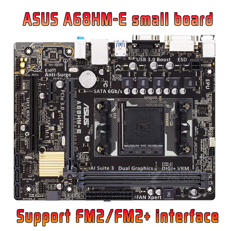 Bo Mạch Chủ Chơi Game Asus A68hm-e / A68hm-k Hỗ Trợ Fm2 / Fm2 + Amd Cpu