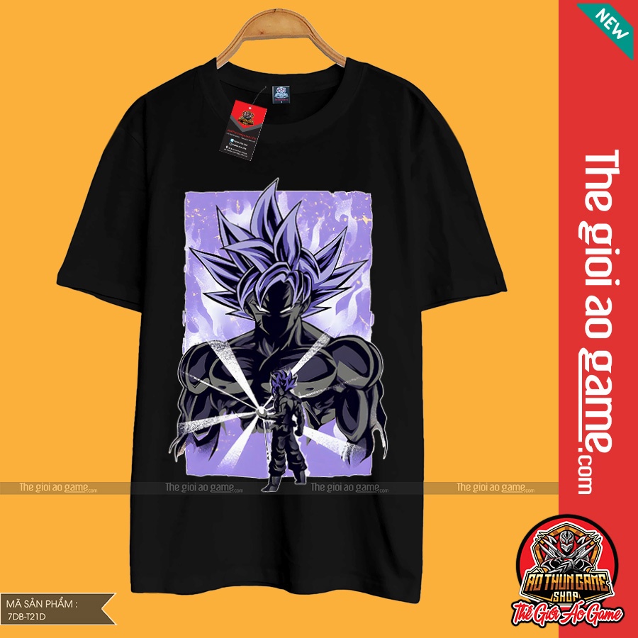 Áo phông dragon ball Goku nam nữ Áo Goku dragon ball  trắng đen form rộng unisex cotton co giãn thoáng mát T21
