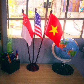 Cờ để bàn các nước 3 cán