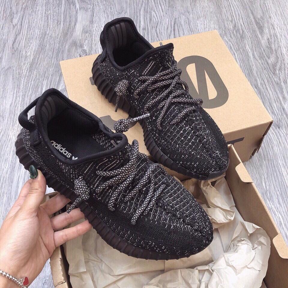 >ẢNH THẬT-HÀNG< THẬT Giày Sneaker YZ 350 V2 Static đen full phản quang nam nữ | BigBuy360 - bigbuy360.vn