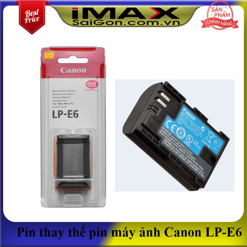 Pin thay thế pin máy ảnh Canon LP-E6