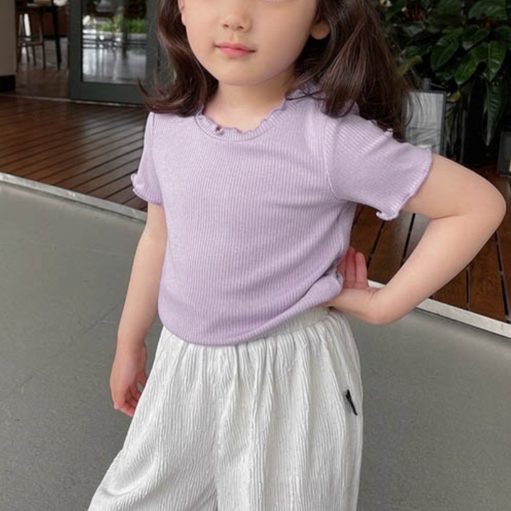 áo thun nữ cho bé gái Tròn Chất Liệu Co Giãn Thoải Mái Thời Trang Mùa Hè