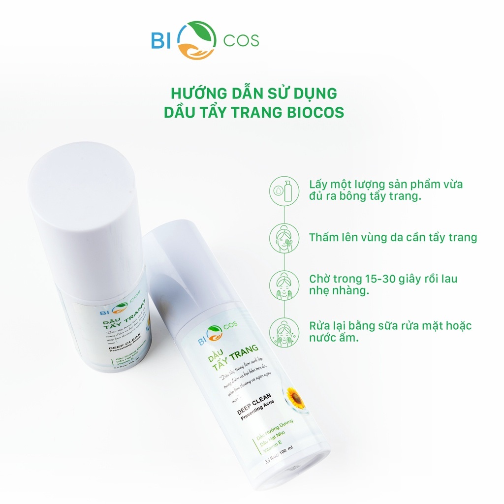 [Tặng Quà 50k] Dầu Tẩy Trang Làm Sạch Sâu 100ml BIO COSMETICS - Tẩy Trang, Làm Sạch, Giữ Ẩm, Dưỡng Mềm Da