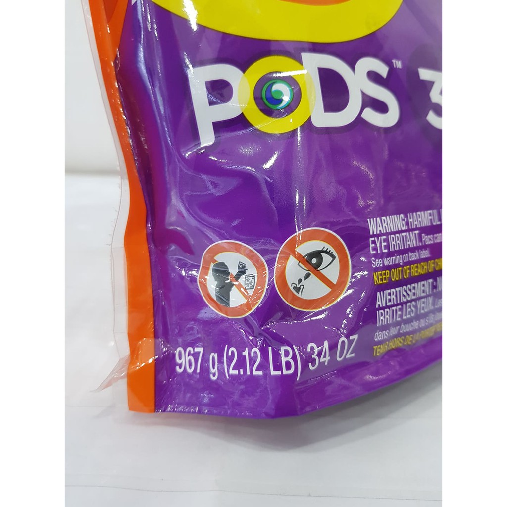 Bịch 38 Viên Giặt Xả Tide Pods 3in1 MADE IN USA 951g